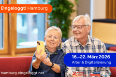 Ältere Personen am Handy