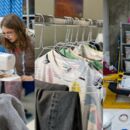 Foto zeigt mehrere Bereiche aus der Mode, z.B. eine Frau an der Nähmaschine, eine nähende Hand, ausgestellte Kleidungsstücke zum Tauschen