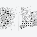 Zeichnungen im Zentangle-Stil