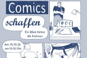 Plakat im Comicstil