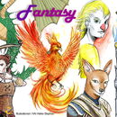 Zeichnungen verschiedener Fantasyfiguren
