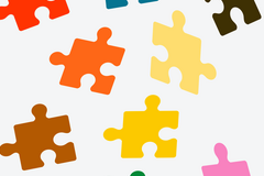 Puzzle bunt Grafik