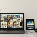 Bild von Laptop, Tablet, Smartphone und Kopfhoerer