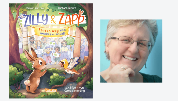 Buchcover und Autorin "Zilly & Zapp"