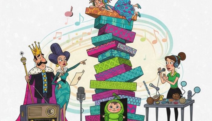 Graphik von der Prinzessin auf der Erbse