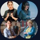 Collage von Fotos von 4 Frauen