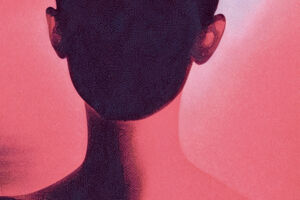 stilisierte Frau ohne Gesicht