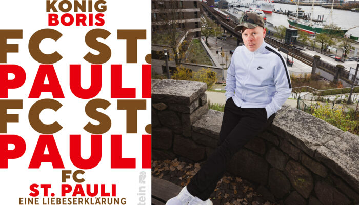 Buchcover "FC St. Pauli eine Liebeserklärung" und Autorenfoto