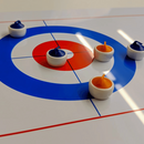 Nahaufnahme Curling-Tisch