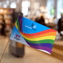 Pride Fahne der Bücherhallen Hamburg