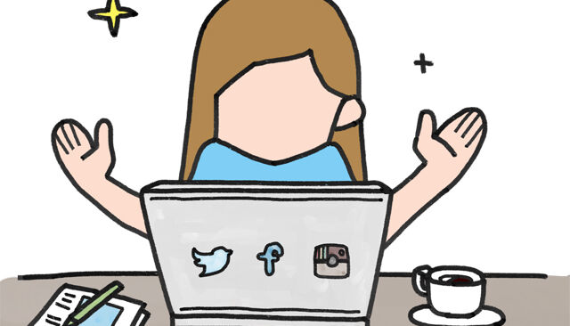 Illustration soziale Medien
