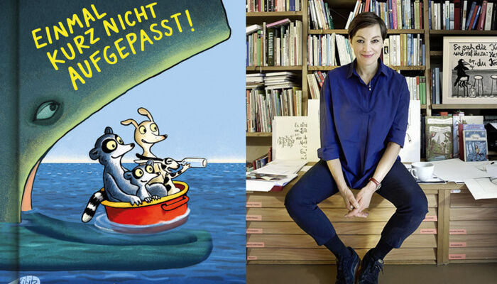 Abbildung der autorin Regina Kehn und Abbildung des Covers ihres Comics