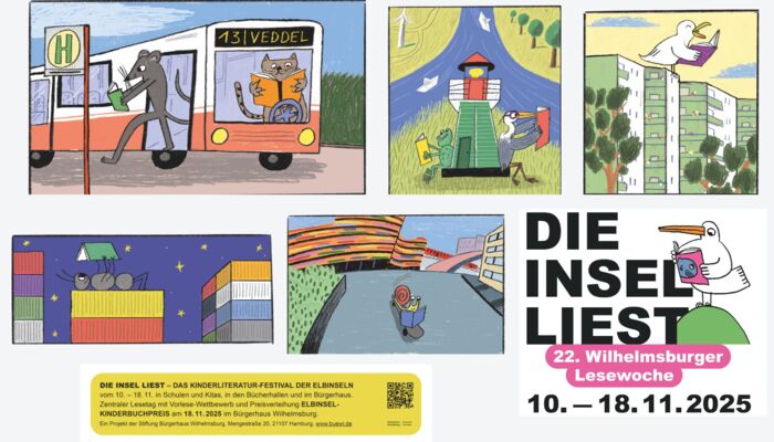 Comiczeichnungen von Tieren die Lesen