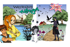 Manga-Zeichnungen von verschiedenen Personen.