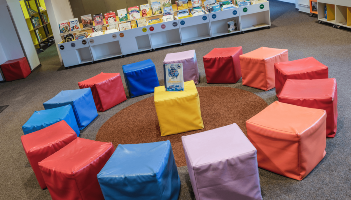 Lesesituation in der Kinderbibliothek