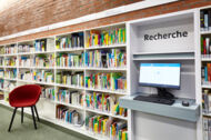 Innenansicht Bücherhalle Bramfeld