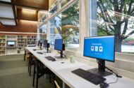Computer-Arbeitsplätze in der Bücherhalle Bramfeld