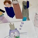 verschiedene, gebastelte Collagen