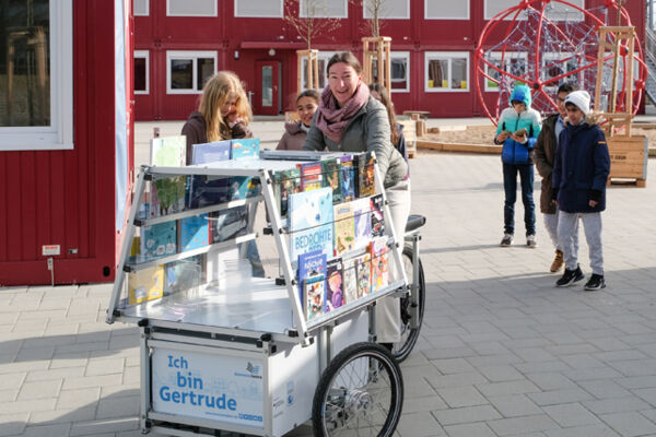 Lastenfahrrad der Bücherhallen