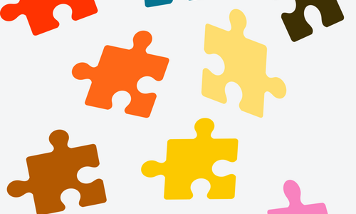Puzzle bunt Grafik