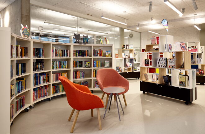 Innenansicht Bücherhalle Eidelstedt