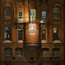 Hamburger Speicherstadt bei Nacht