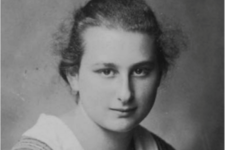Schwarz-weiß Portrait der jungen Hedda Guradze