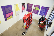 Ansicht Vogelperspektive Ausstellung Intellectual Freedom