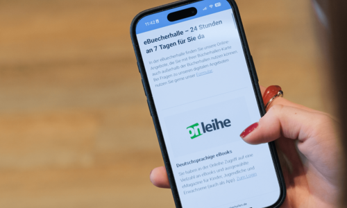 Website Bücherhallen Onleihe