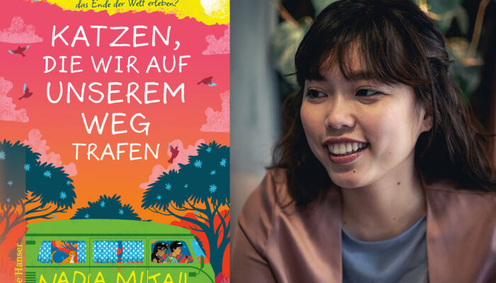 Abbildung des Buchcovers sowie Foto der Autorin Nadia Mikail