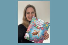 Die Autorin Verena Linde mit ihrem Buch "Eine Geburtstagsfeier für Letti"