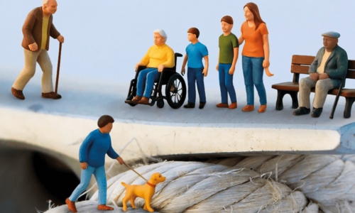Miniaturfiguren unterschiedlicher Personen