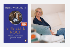 Autorinnen Porträt Meike Winnemuth / Cover "Eine Seite noch"