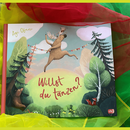Buchcover auf buntem Hintergrund