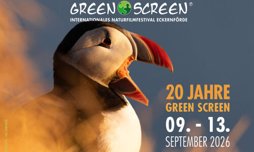 Ankündigung vom GREEN SCREEN Festival e.V. mit Datum