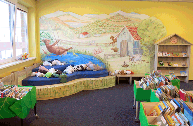 Innenansicht Bücherhalle Eidelstedt