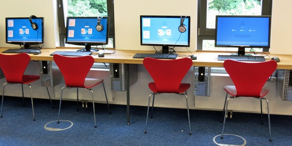 Kunden-PCs in der Bücherhalle Elbvororte