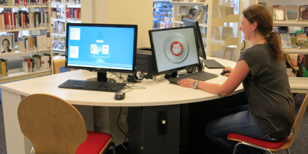 Kunden-PCs in der Bücherhalle Neuallermöhe