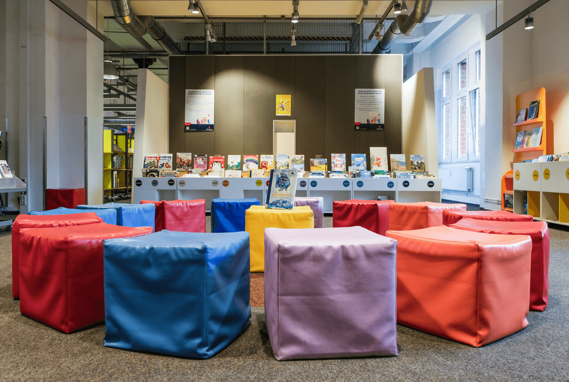 Lesesituation in der Kinderbibliothek