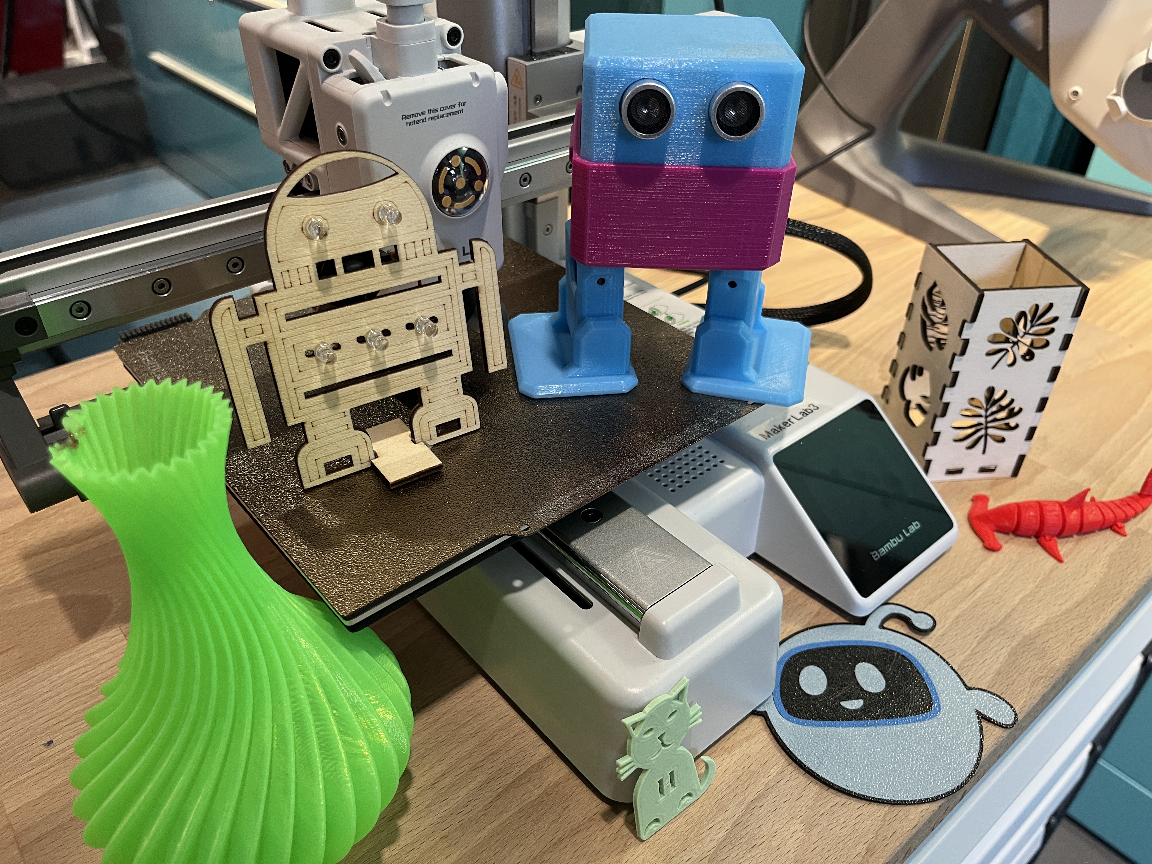 3D Druck: gedruckte Objekte und 3D Drucker im MakerLab
