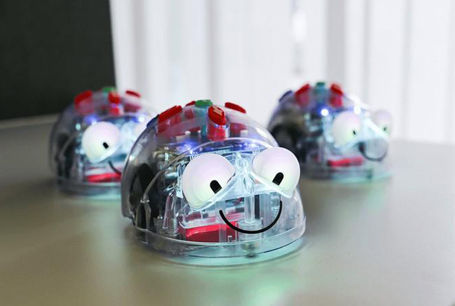 Blue bots mit Gesicht